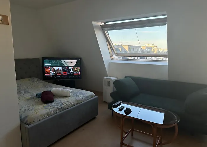 Διαμέρισμα Cozy Bright Penthouse Close To U1 And U6 Metros Βιέννη